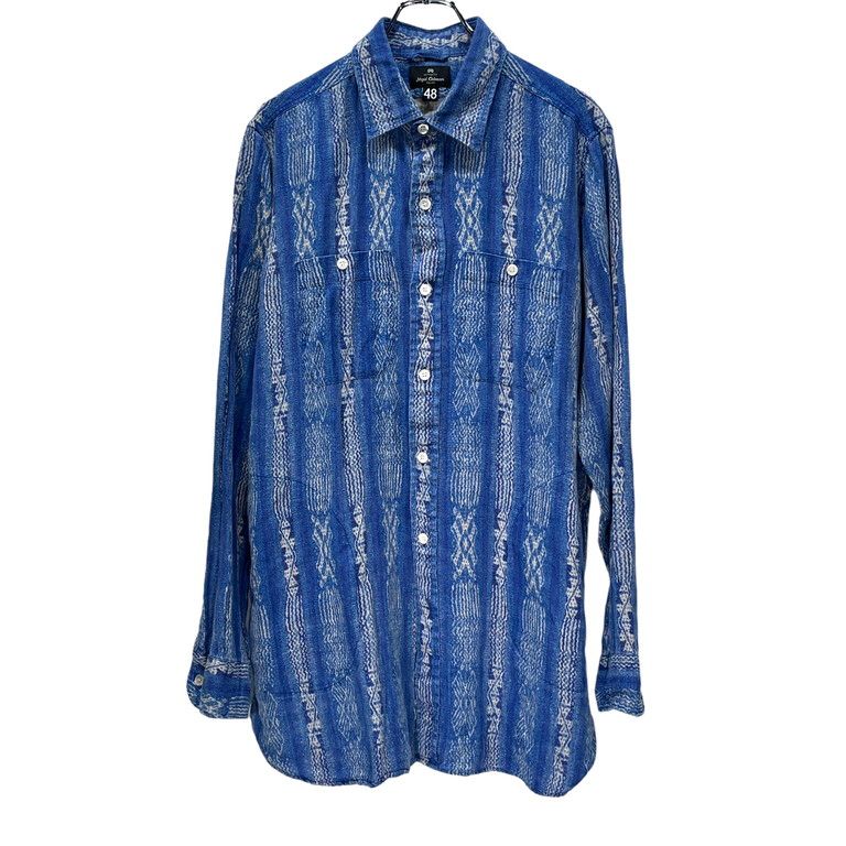 Nigel Cabourn AUTHENTIC 21SS BIG SHIRT PATTERN PRINTED LINEN 長袖