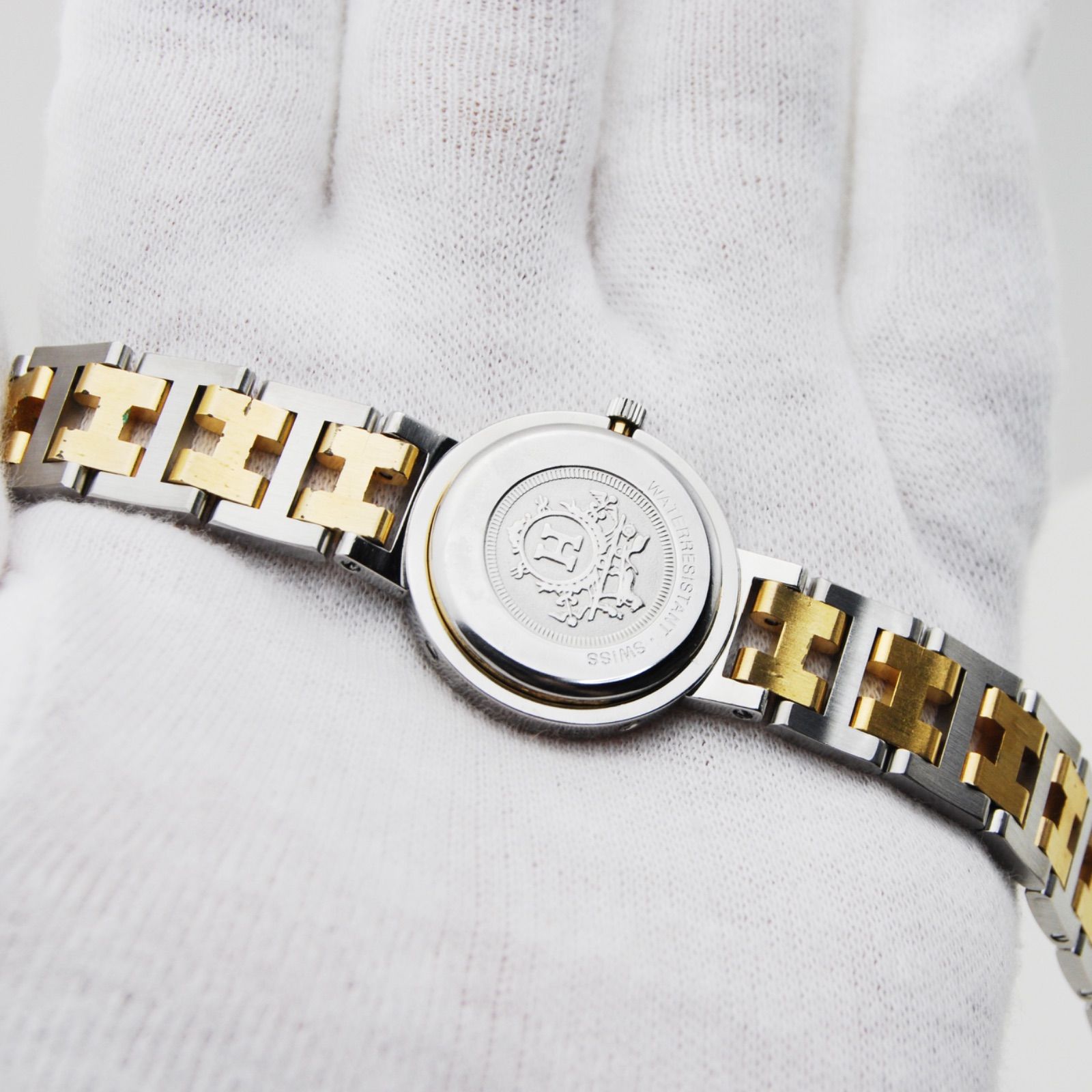 HERMES エルメス クリッパー レディース 腕時計（電池式）動作正常  