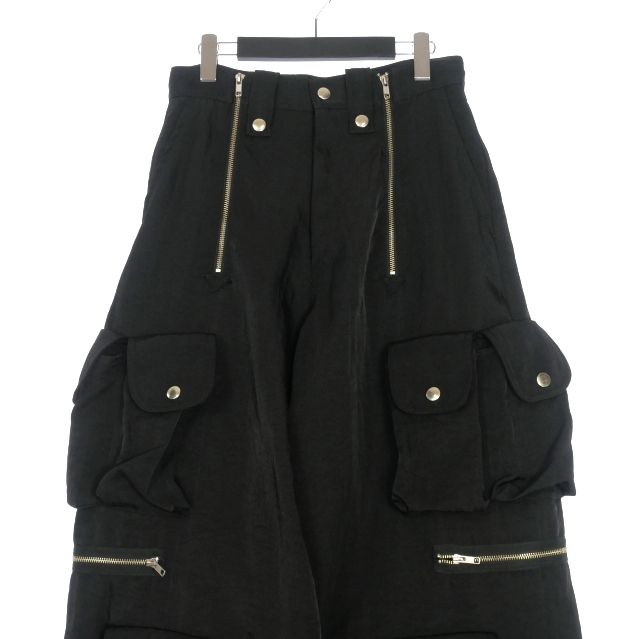 キディル KIDILL 25SS VANDALIA PANTS カーゴパンツ 44 ブラック 黒 