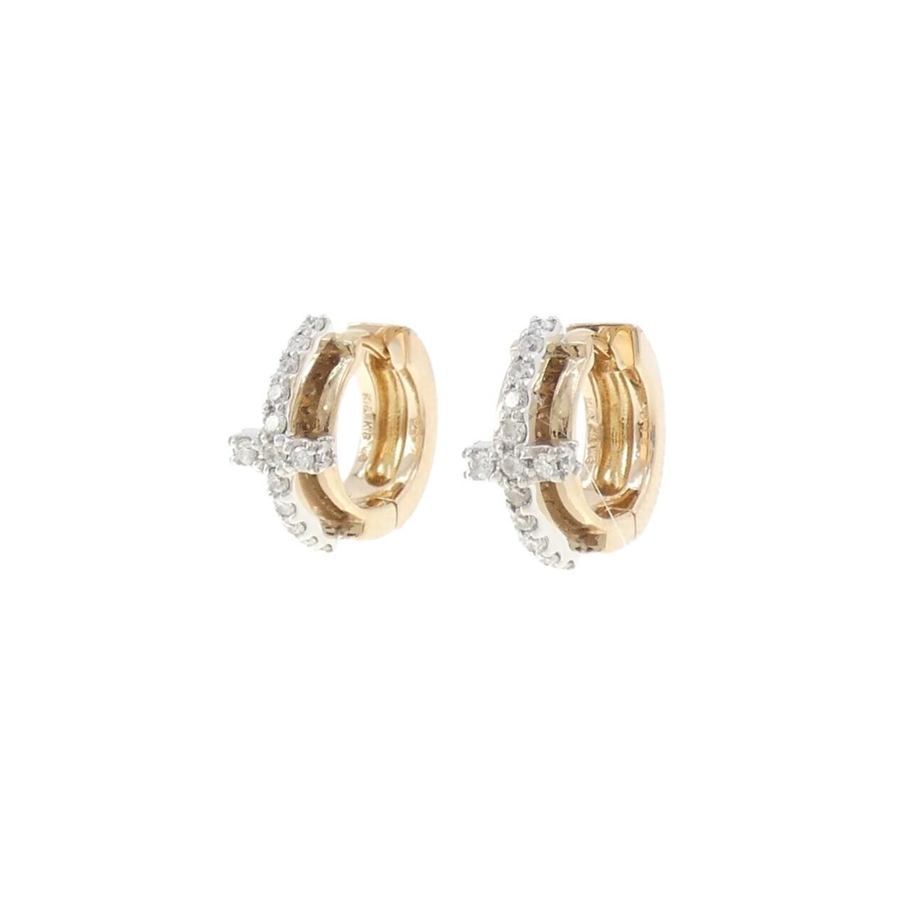 K18PG|K18WG ダイヤモンド ピアス 0.24CT