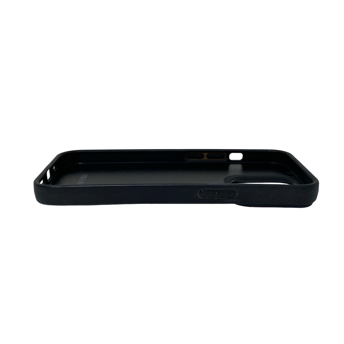 PRADA プラダ iPhone12pro アイフォンケース 黒 レザー PRADA(プラダ) 携帯電話ケース - 2ZH149 黒 iPhoneケース