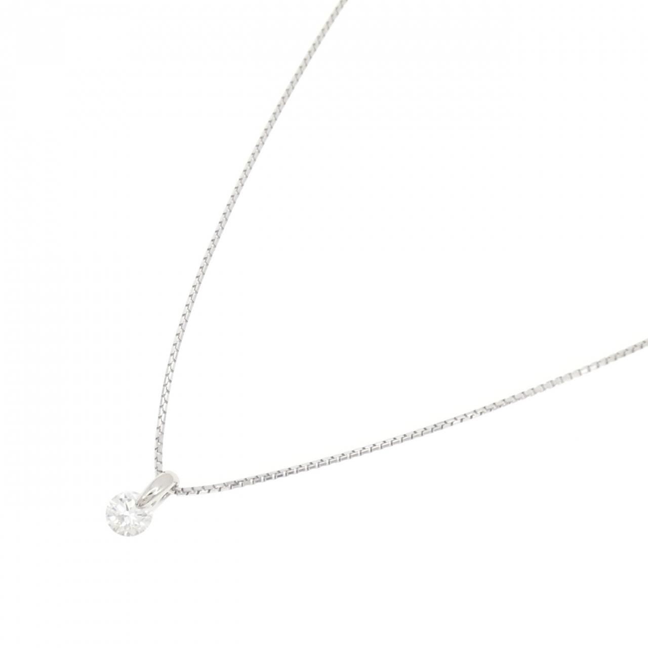 PT ソリティア ダイヤモンド ネックレス 0.215CT - メルカリ 