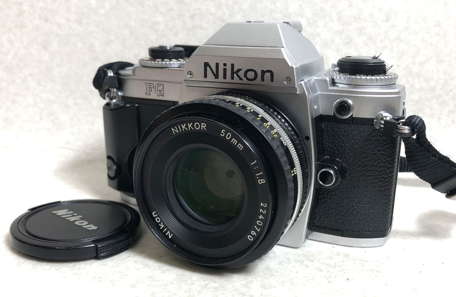 DH1438】ジャンク ニコン Nikon FG NIKKOR 50mm 1:1.8 レンズ 一眼レフ