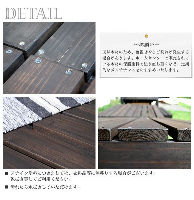 ユニット ウッドデッキ 90×90 2個組 SDKIT9090-2P-DBR エクステリア ガーデンファニチャー ウッドデッキ 何台でも組み合わせてお気に入りのカタチにできます SDKIT9090-2P-DBR 木製 天然木 デッキ 縁台 ステップ 縁 STEELWINDOWSANDDOORS_COM