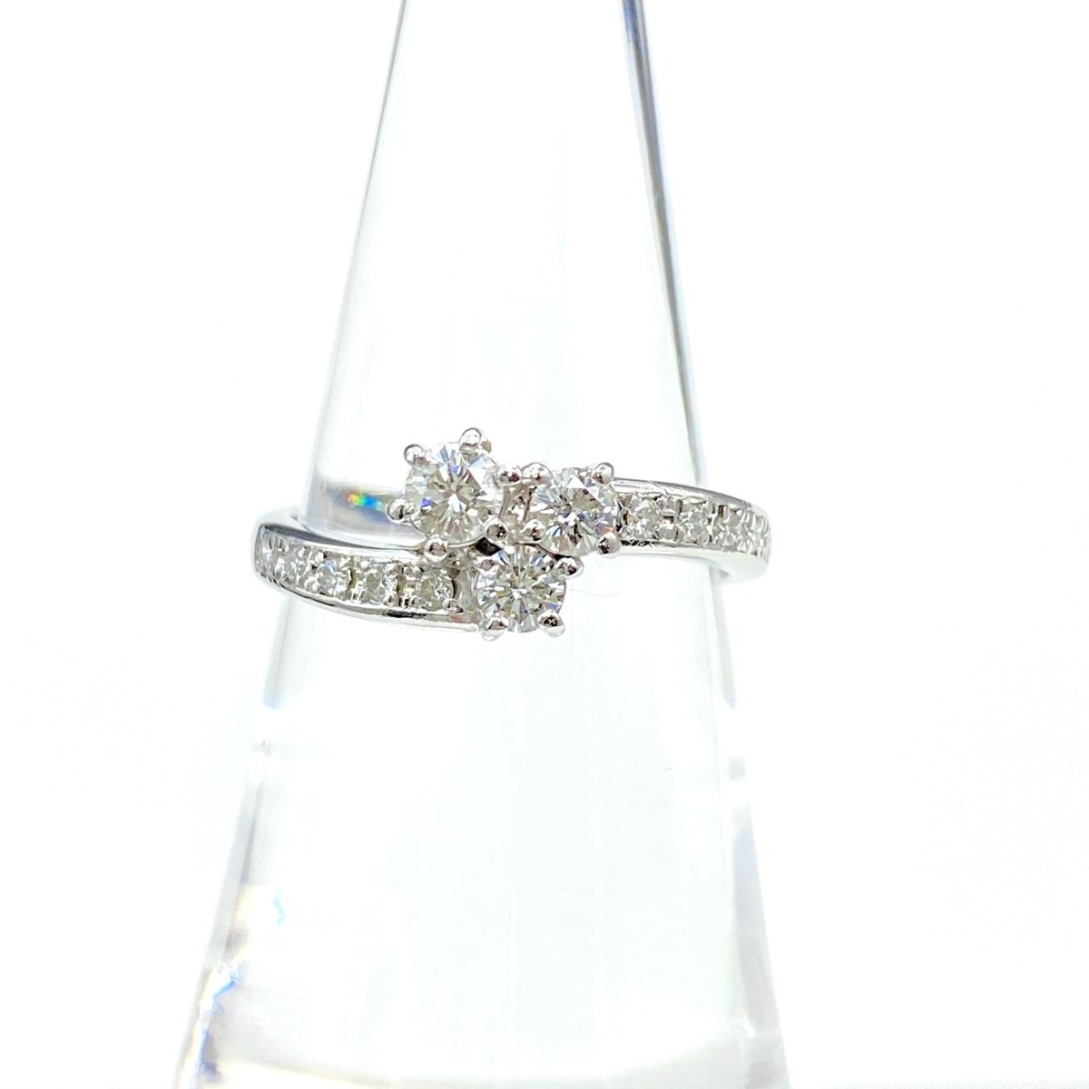 タサキ メレダイヤ デザインリング 11.5号 Pt900 【中古】 