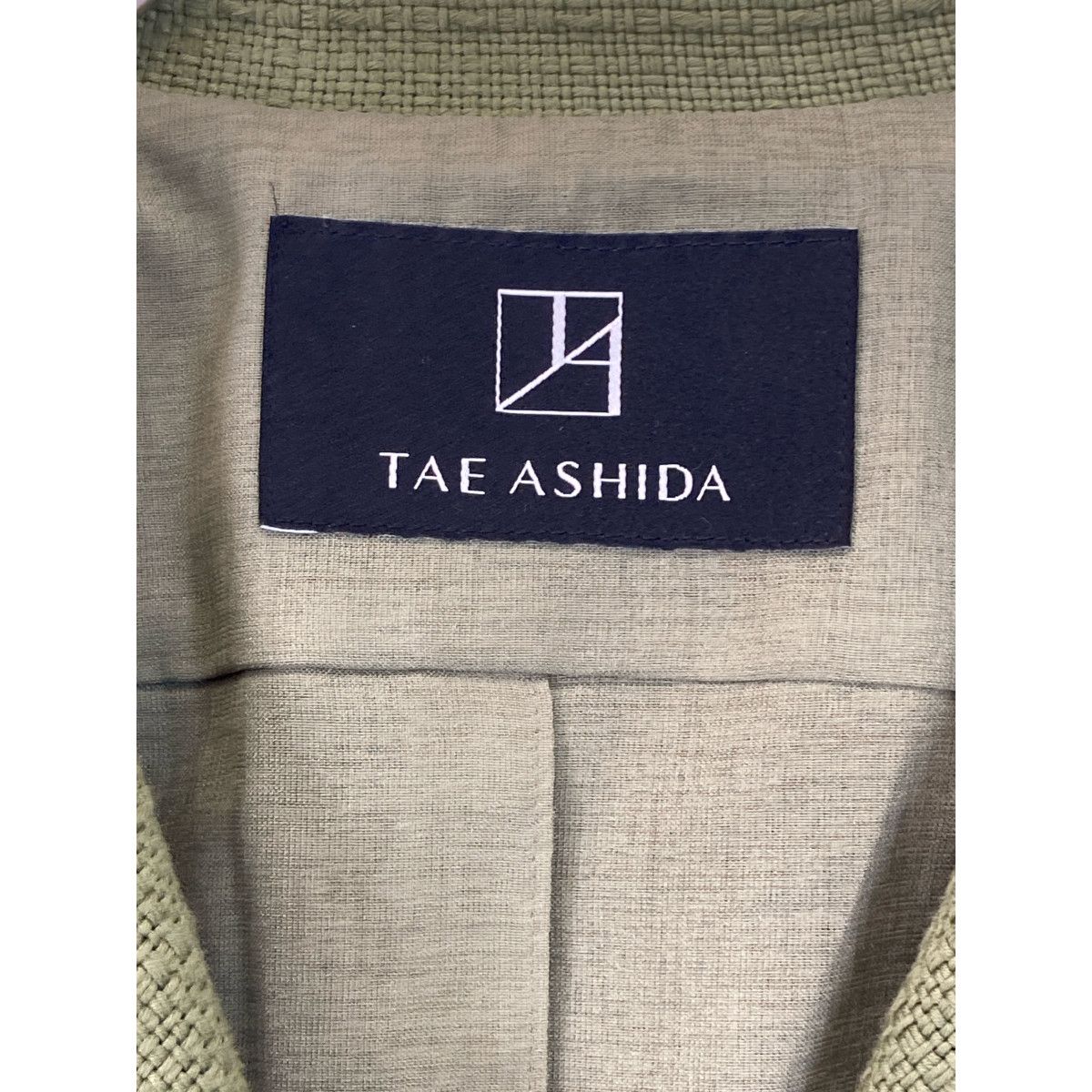 TAE ASHIDA タエアシダ TJ3602 23年製 ｸﾞﾘｰﾝ ﾊｰﾌｽﾘｰﾌﾞﾌﾘﾝｼﾞｼﾞｬｹｯﾄ 9  