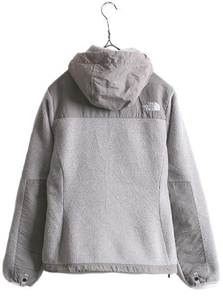 THE NORTH FACE - ノースフェイス フード付き デナリ ジャケット レディース M / 古着 The North Face フリース ブルゾン パーカー ジャンパー 2トーン 灰 系 お得なクーポン配布中!】 ノースフェイス フード付き デナリ
