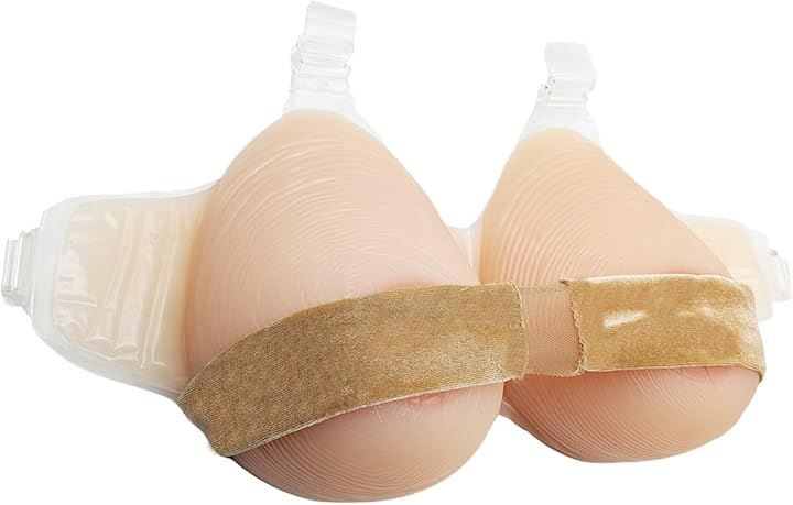 Micopuella ミコプエラ 人工乳房 シリコン ストラップ 皮膚付き 女装 偽胸 肌色 6000g