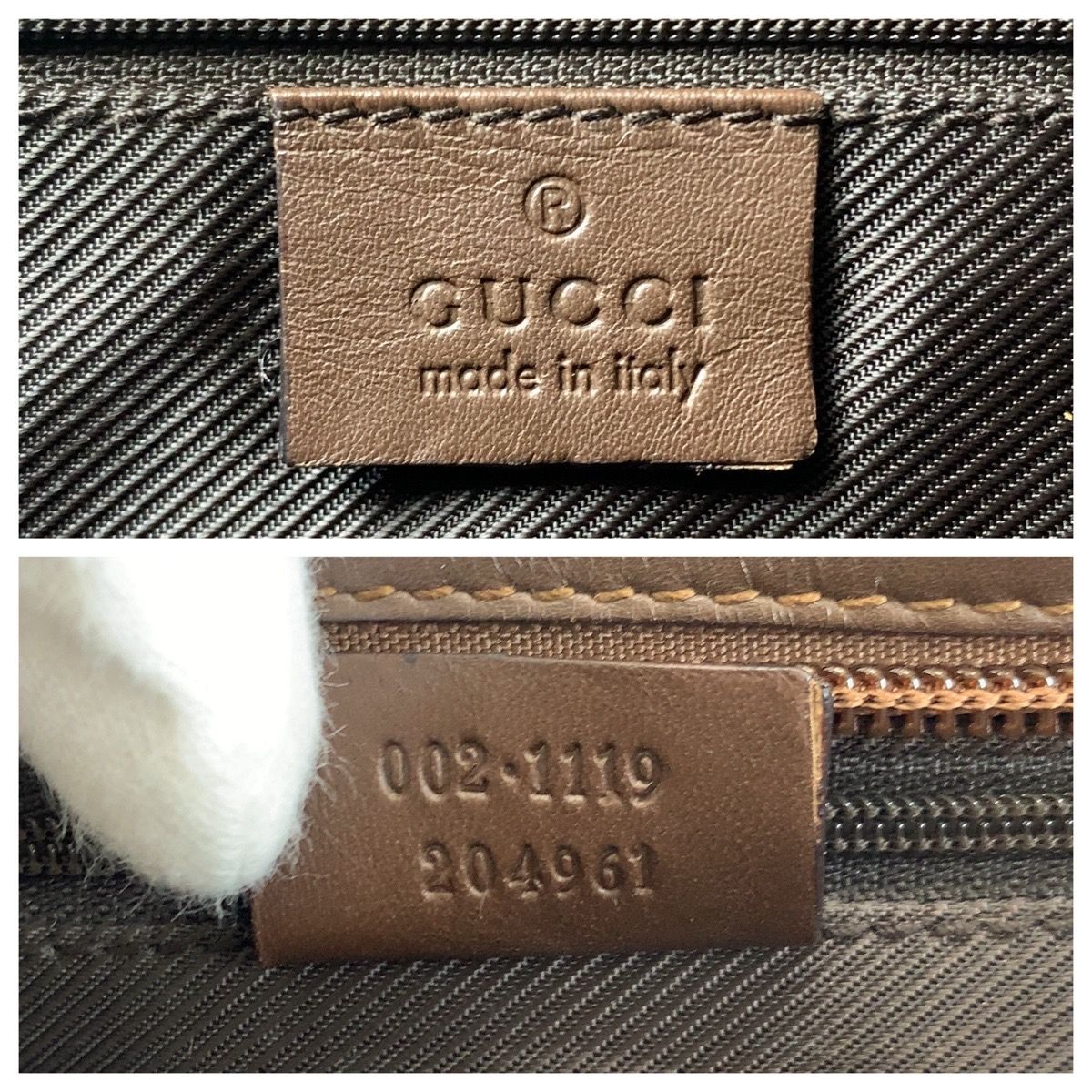 美品 GUCCI グッチ ベージュ ブラウン ゴールド金具 GGキャンバス  