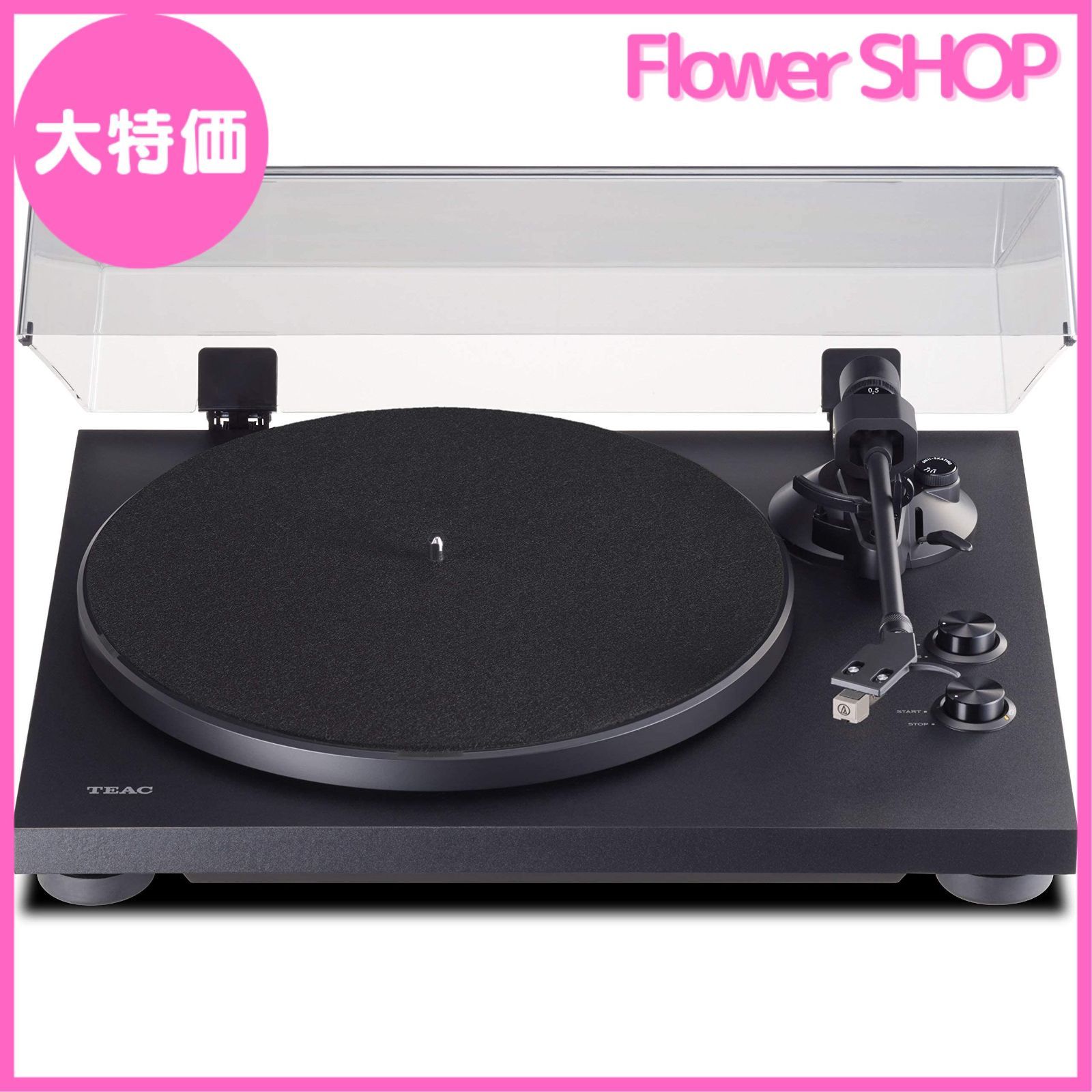 TEAC Bluetoothトランスミッター搭載 アナログターンテーブル TN-280BT-A3 B