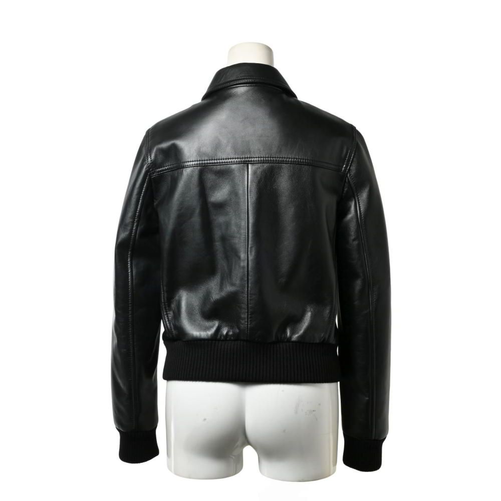 CELINE ブラック ジップアップジャケット