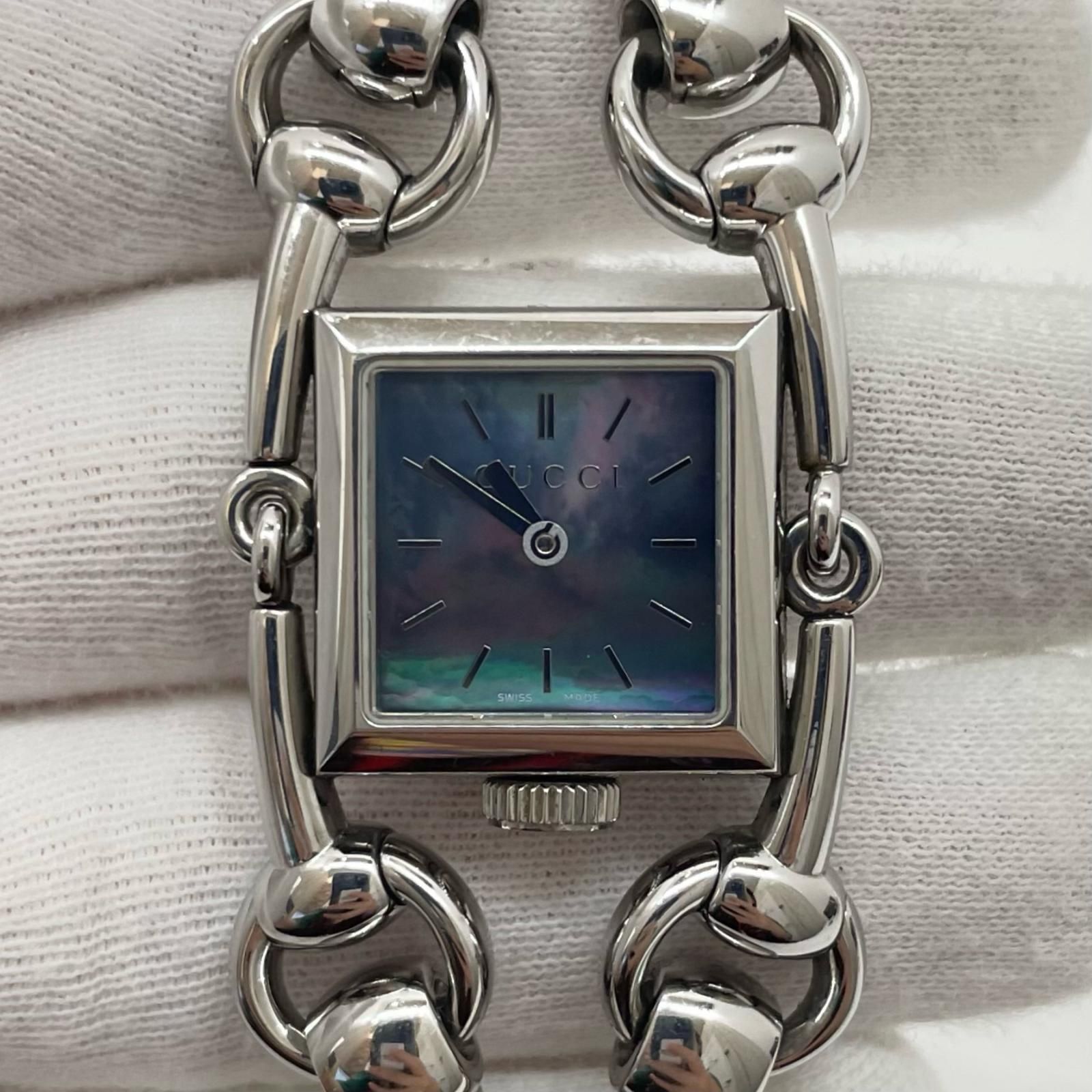中古】GUCCI | グッチ シニョーリア 腕時計 シルバー【尾張小牧