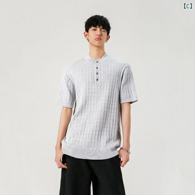 [3XL]メンズ ファッション 服 用 オシャレ シンプル 大人 かっこいい ストリート 夏コーデ トップス ファッション 服 オシャレ 種類22：3XL&frasl;A：ブラック ()]メンズ 種類8：3XL&frasl;C：赤