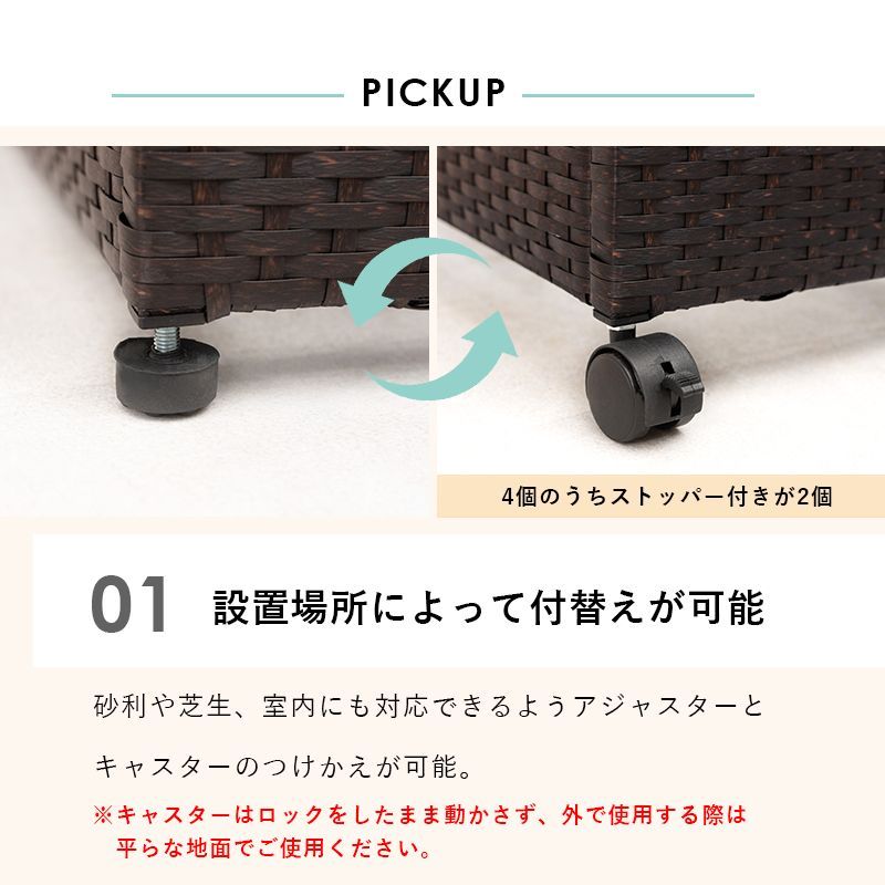 メルカリShops - 屋外収納 収納ボックス 260L キャスター付き 通気性 ベランダ キャンプ用品