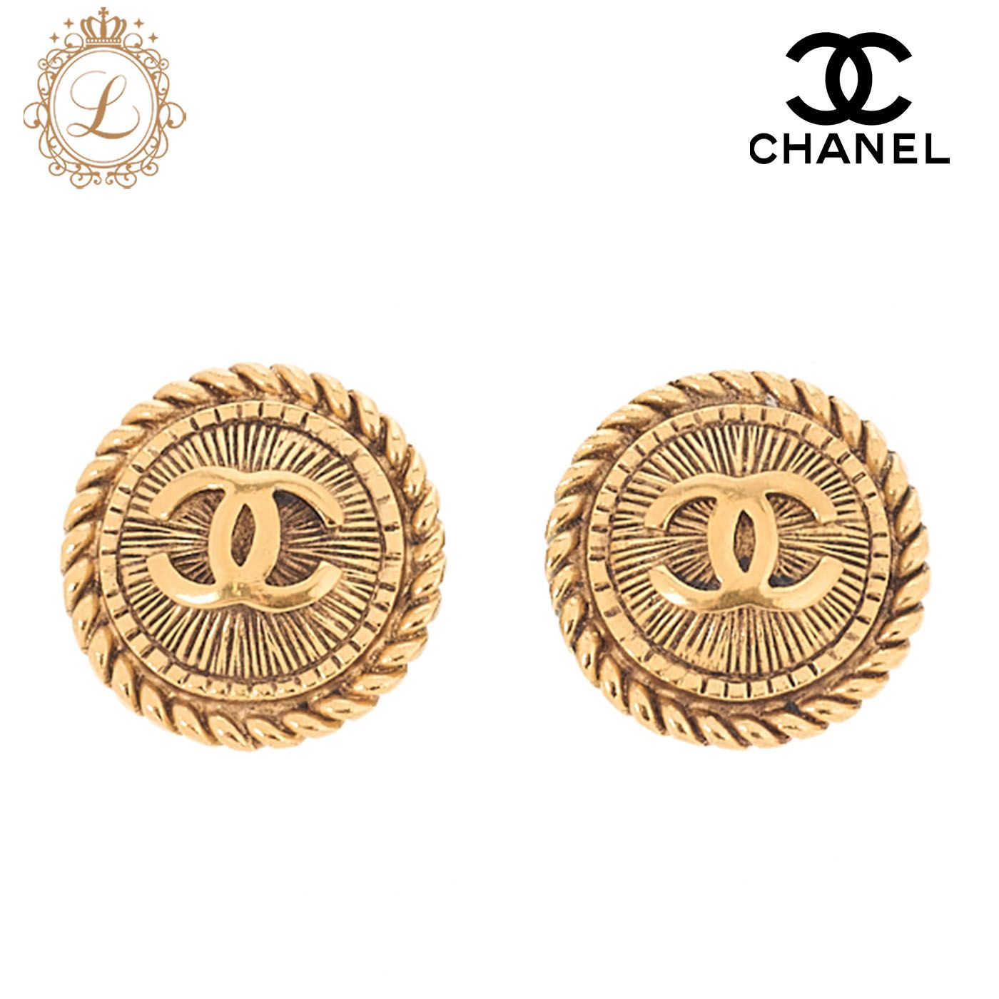 CHANEL シャネル ココマーク イヤリング GP ゴールド ゴールドメッキ イヤリング レディースバッグ ハイブランド 送料無料