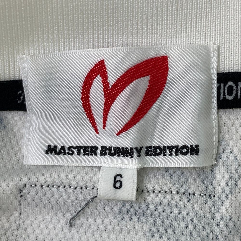 サイズ：6 MASTER BUNNY EDITION マスターバニーエディション  ジップベスト  ホワイト系 [240101427030] ゴルフウェア メンズ ストスト サイズ：6 MASTER BUNNY EDITION マスターバニーエディション
