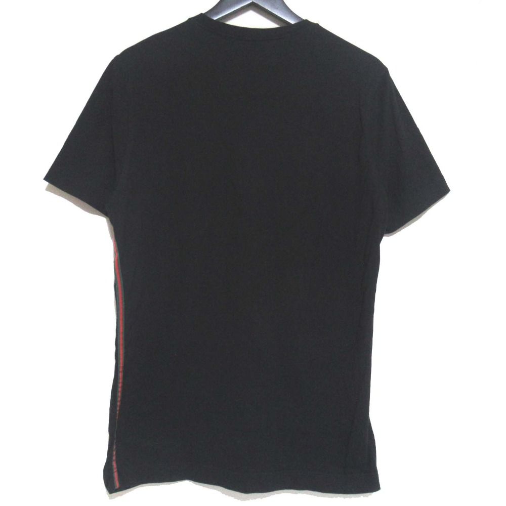 【GUCCI】グッチ シェリーライン フリル 刺繍ロゴ 半袖 ポロシャツ 黒 GUCCI】グッチ シェリーライン フリル 刺繍ロゴ 半袖 ポロシャツ 黒