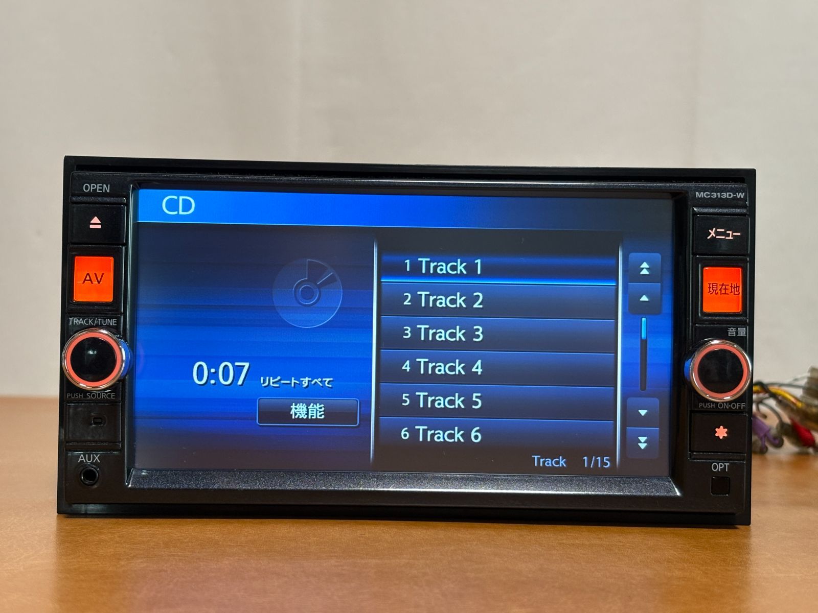 動作確認しました 日産純正MC313D-W地デジフルセグ対応Bluetooth テスト済！NISSAN MC313D-W フルセグ、Bluetooth NISSAN 日産