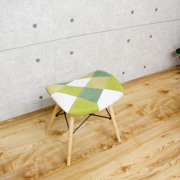 パッチワーク柄 スツール bensington small square footstool