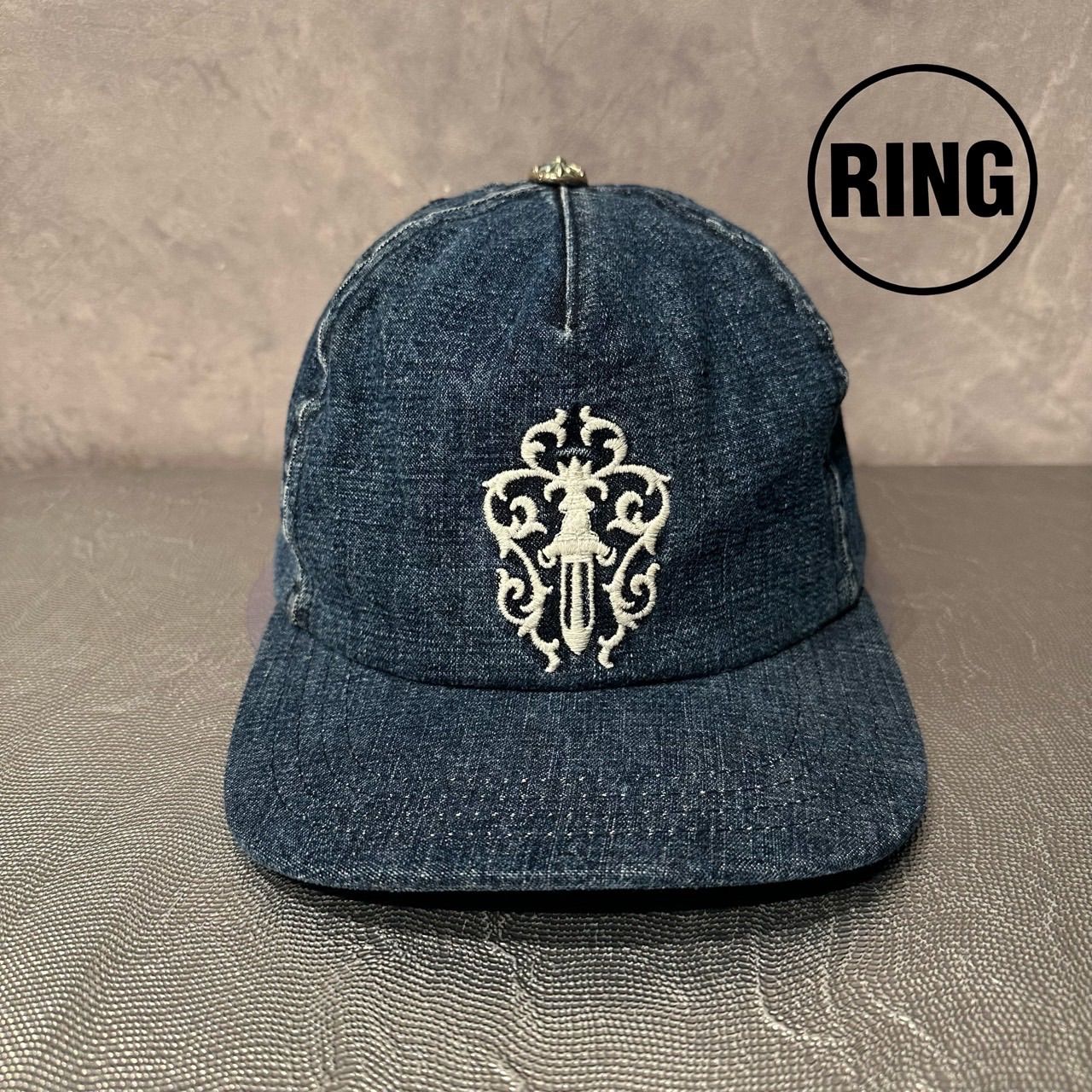 CHROME HEARTS DENIM TRUCKER CAP