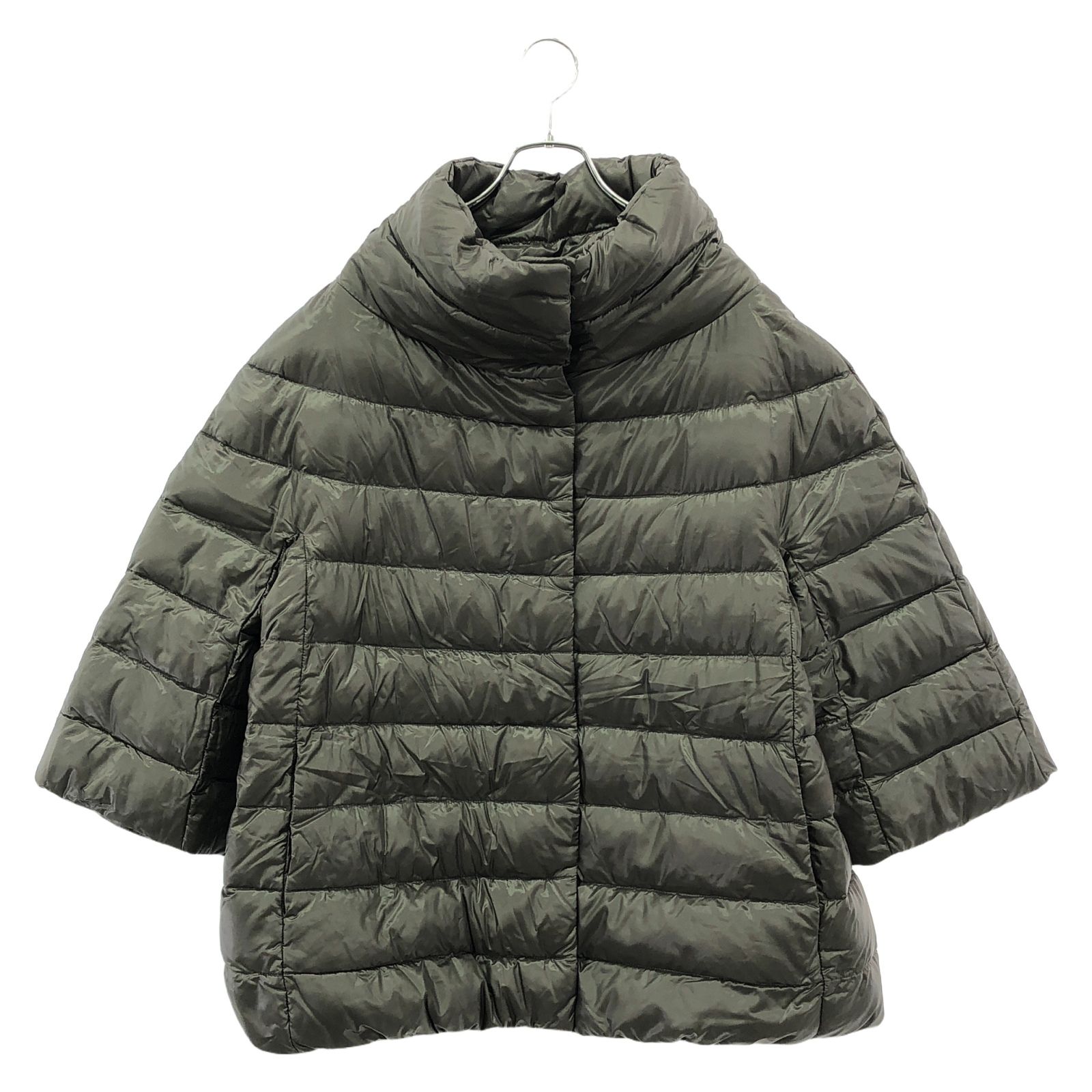 ヘルノ Herno ダウンジャケット AMINTA ダウンケープ グレー ナイロン AMINTA ダウンケープ レディース Used A