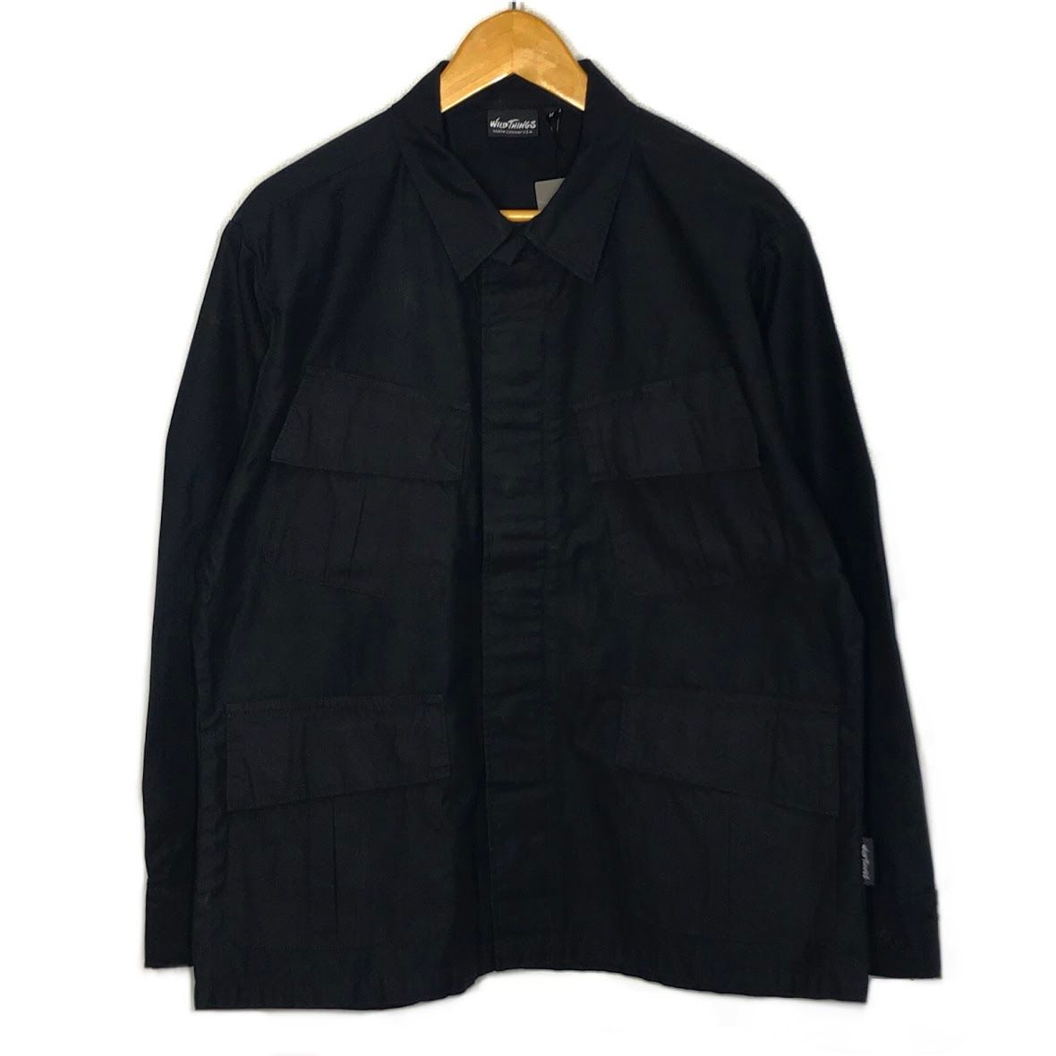倉吉店 WILD THINGS | ワイルドシングス ミリタリージャケット BACK SATIN FIELD JACKET WT21005AD ブラック サイズ M 92