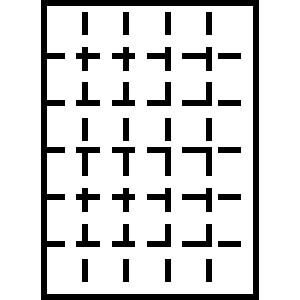 【新品・3営業日で発送】トヨシコー A4 55kg 縦6面×横5面 30分割／マイクロミシン目 (サイズ:A4 数量:200枚／1包み)