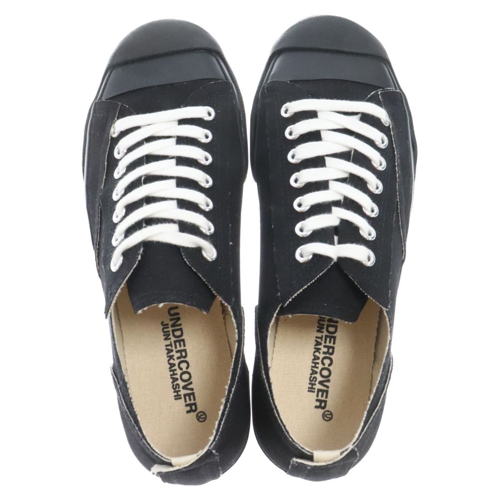 UNDERCOVER (アンダーカバー) TOE LOGO CANVAS SNEAKERS トゥロゴ キャンバス ローカットスニーカー ブラック  UC2B9F05 - メルカリ