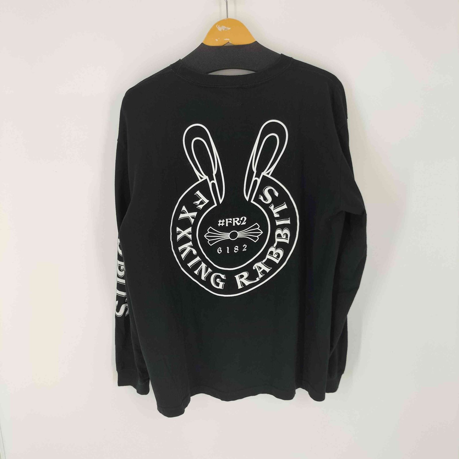 ファッキンラビッツ ＃FR2 LOGO WITHIN Face OUTLINE ロングTシャツ