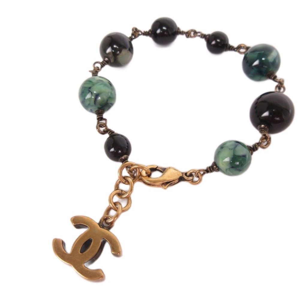 シャネル CHANEL ココマーク 10A ブレスレット カラーストーン