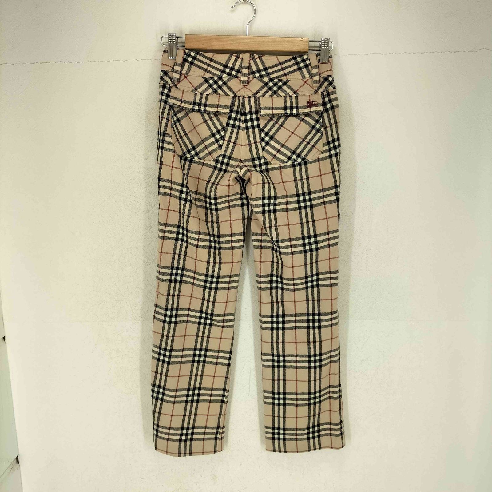 バーバリーブルーレーベル BURBERRY BLUE LABEL ノヴァチェックウールパンツ レディース 34