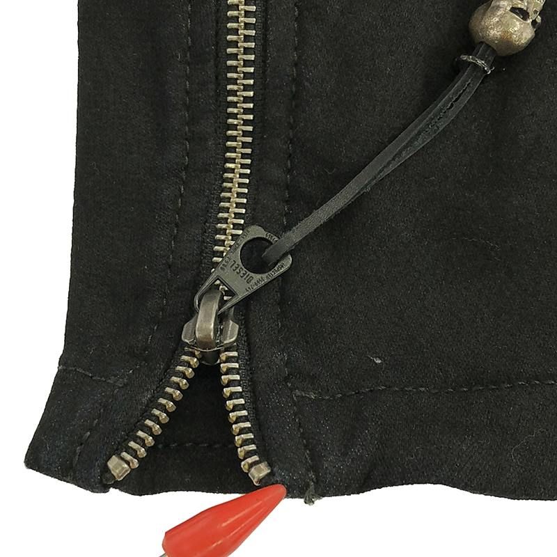 DIESEL / ディーゼル | スウェット ダブルライダースジャケット | M