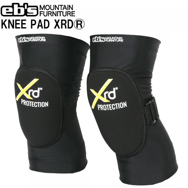 25-26 エビス ニーパッドエックスアールディ EBS KNEE PAD XRD スキー スノーボード プロテクター ブラック SM ML