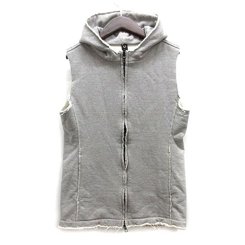 ダブルジェイケイ wjk ヘビー ジャージー 度詰め 天竺 ノースリーブ パーカー middle neck no-sleeve parka 2870 hj02g グレー M