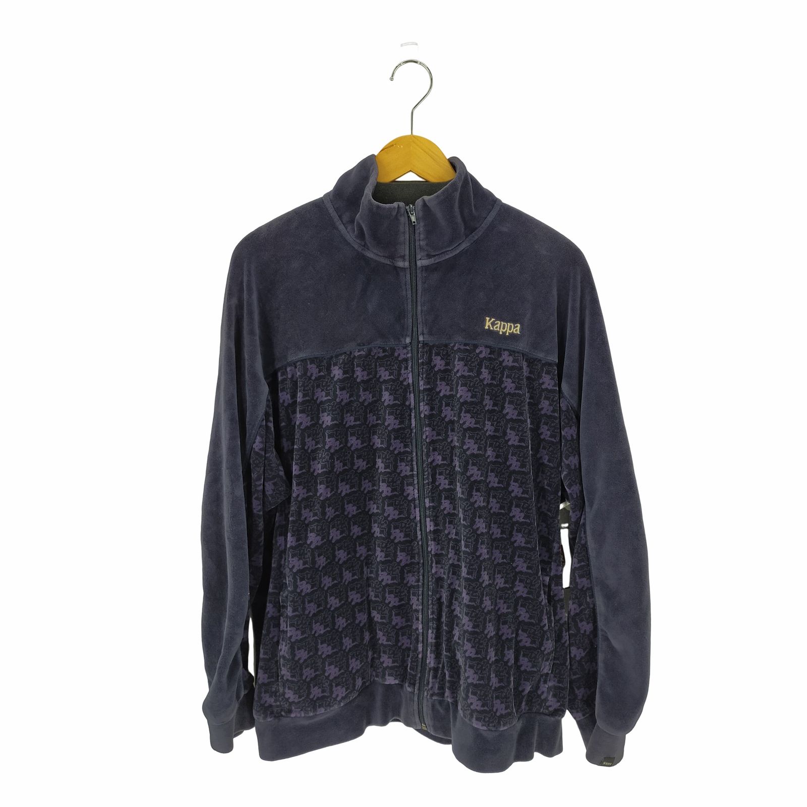 カッパ Kappa ベロアブルゾン 総柄 モノグラム メンズ JPN：XL 