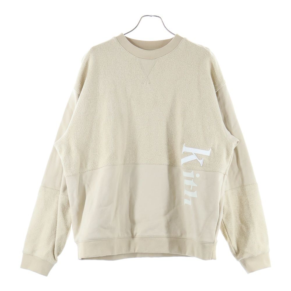 KITH キス Reverse Paneled Crewneck リバース クルーネック スウェット トレーナー ベージュ KHM030870