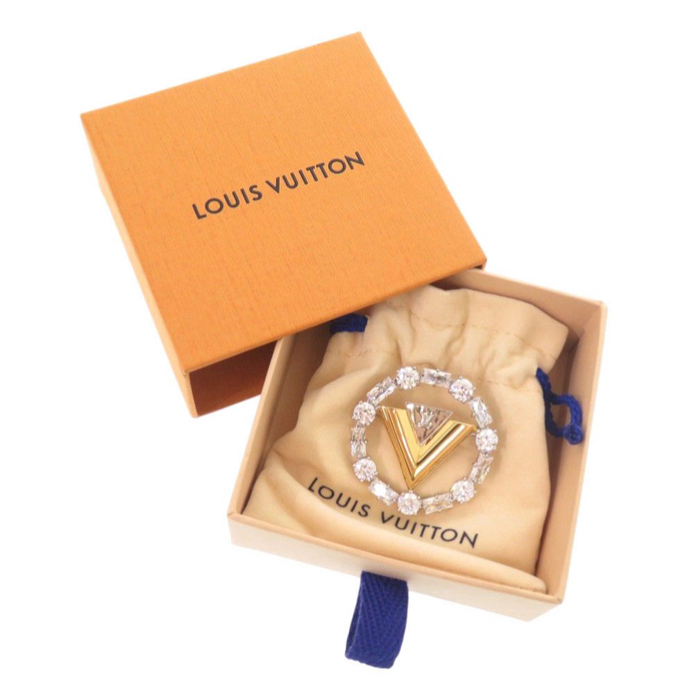 新品同様 ルイ ヴィトン ブローチ V フォー ヴィトン M02263 メタル