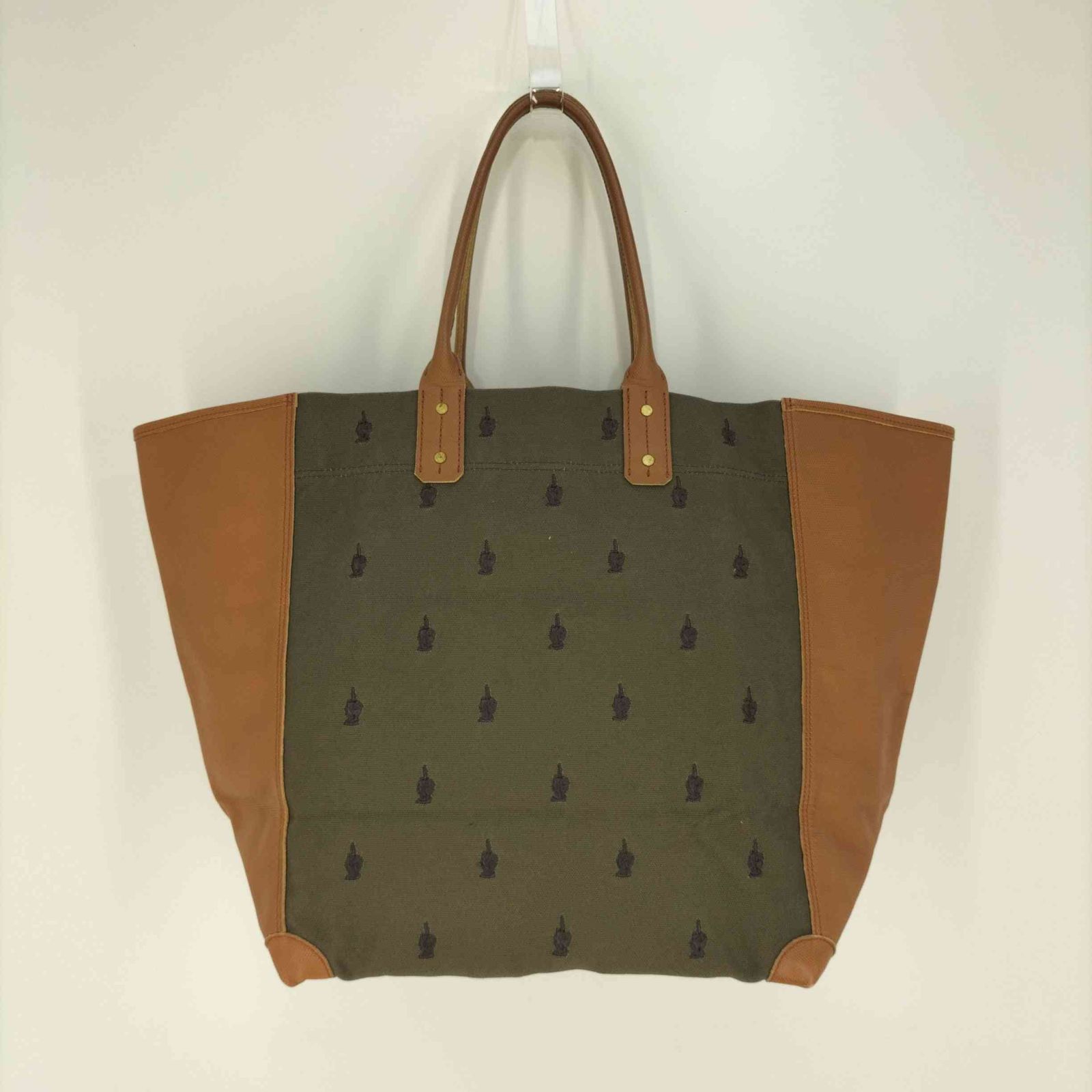 UNDERCOVER FUCK FINGER EMBROID TOTE BAG