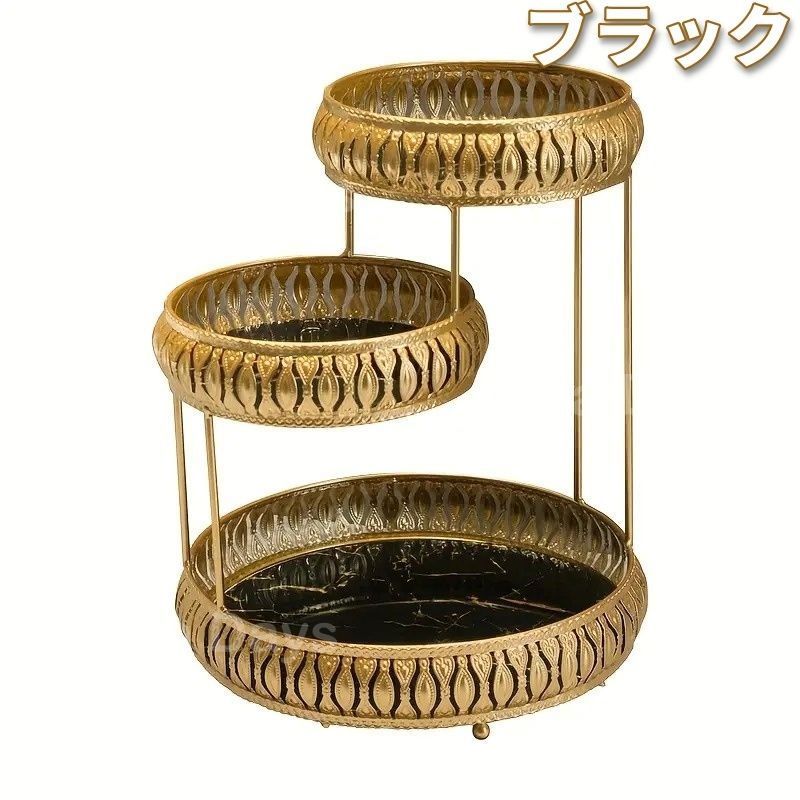 メイクスタンド コスメボックス 多層 エレガント おしゃれ かわいい シンプル 感 モダン ナチュラル クラシック インテリア 北欧 化粧品 収納ラック 省スペース バスルーム トイレ ドレッシングルーム カウンター ブラック ホワイト 27×32cm