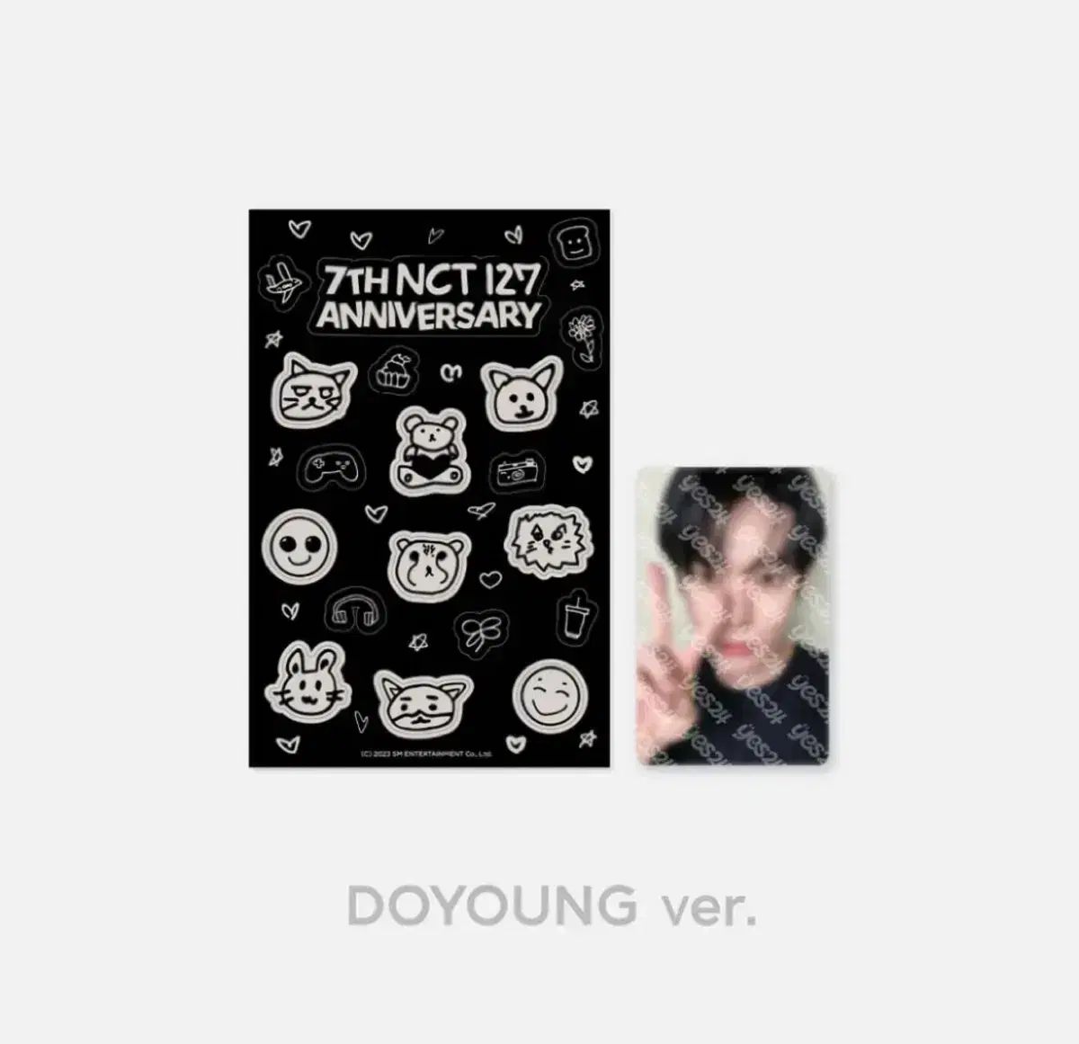 未開封 ドヨン(DOYOUNG) 7 周年 ステッカーシール トレカ SET MD