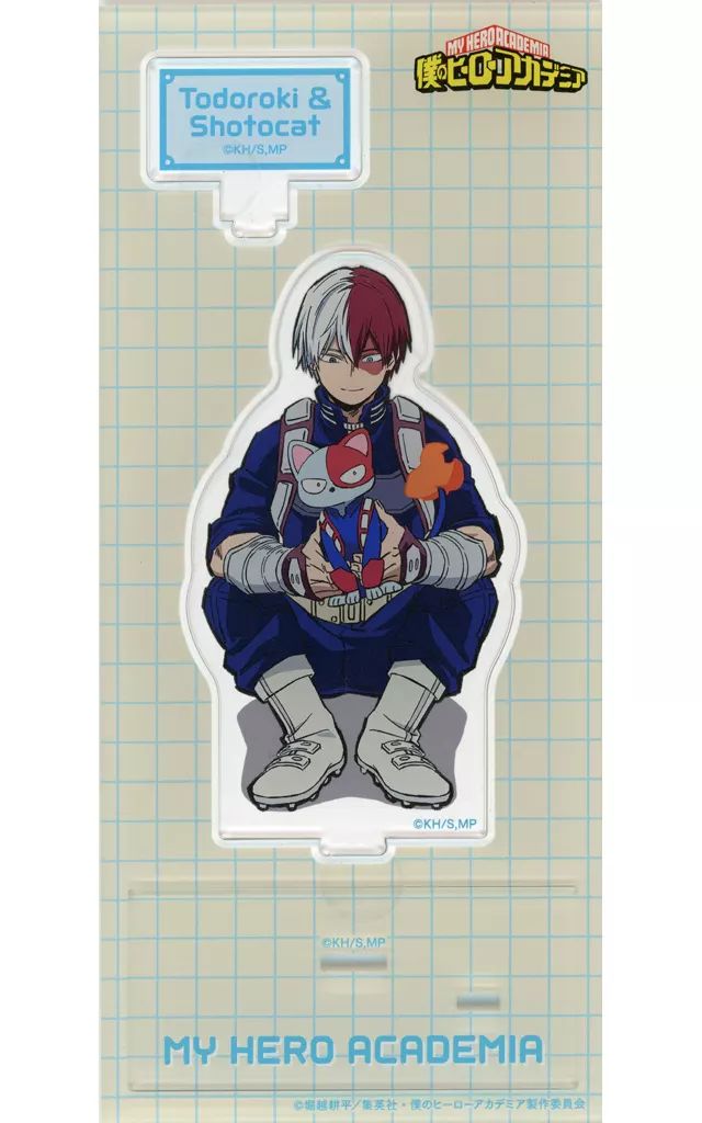 中古】アクリルスタンド・アクリルパネル 轟焦凍＆ショートキャット