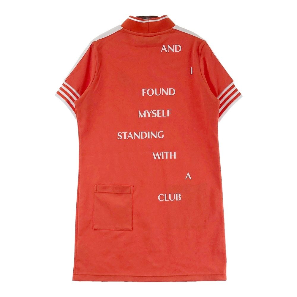 サイズ：S DECEMBERMAY ディセンバーメイ 半袖ワンピース オレンジ系