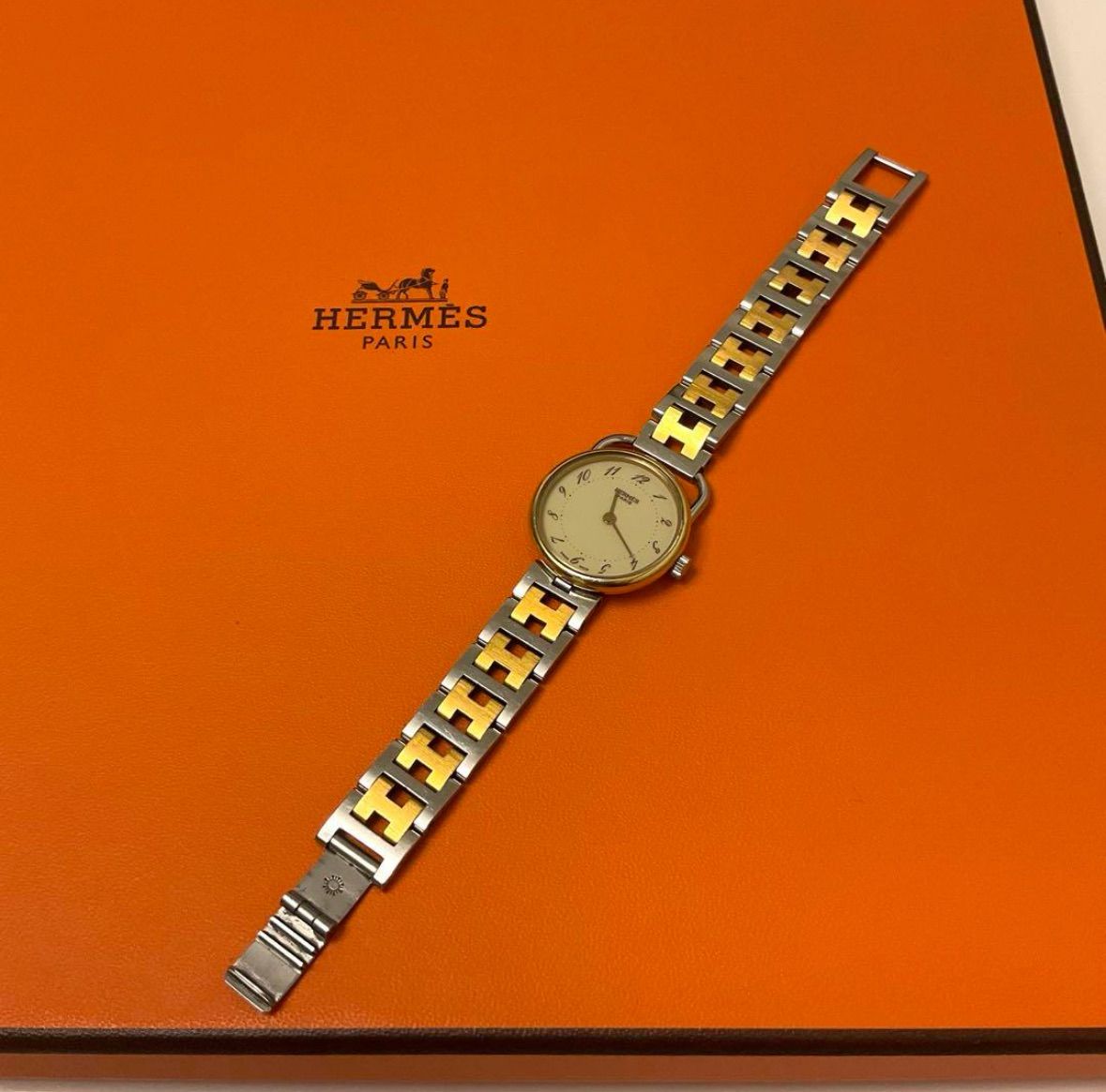 ▪️HERMES エルメス 腕時計 アルソー レディース コンビ 稼働品