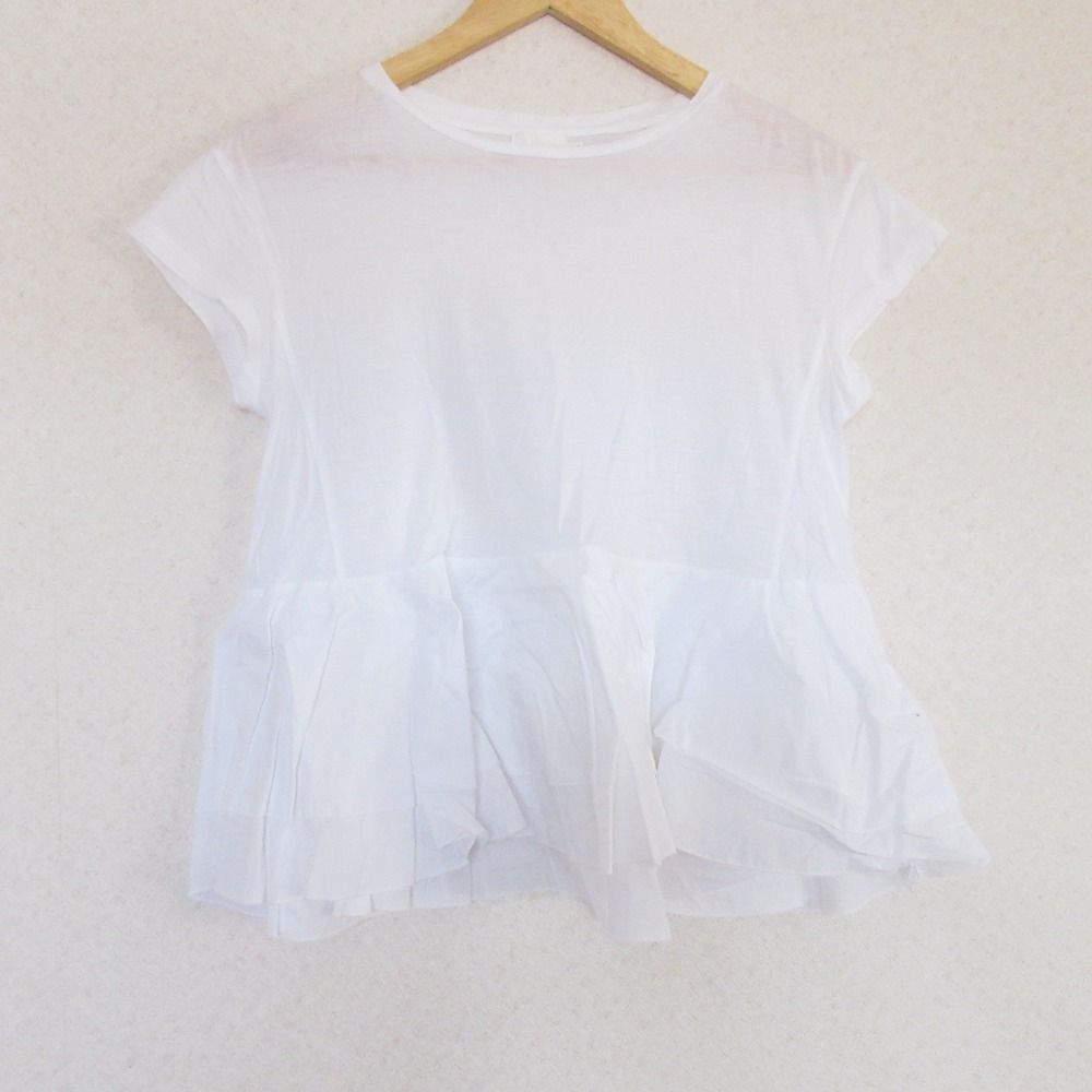 yori Tシャツ・カットソー レディース ヨリ 中古　古着 未使用 yori ヨリ バックオープンフリルカット ショートスリーブ