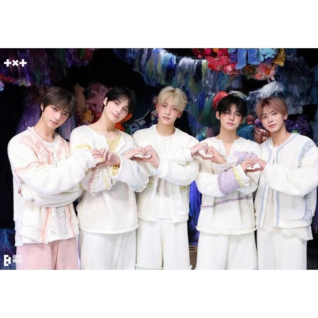 K-POP グッズ TOMORROW X TOGETHER トゥモロー バイ トゥギャザー TXT A4 サイズ ラミネート加工 ハングル 反切表つき 下敷き オリジナル 勉強