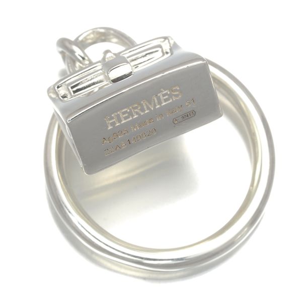 エルメス リング アミュレット ケリー バッグ 51号 シルバー 925  