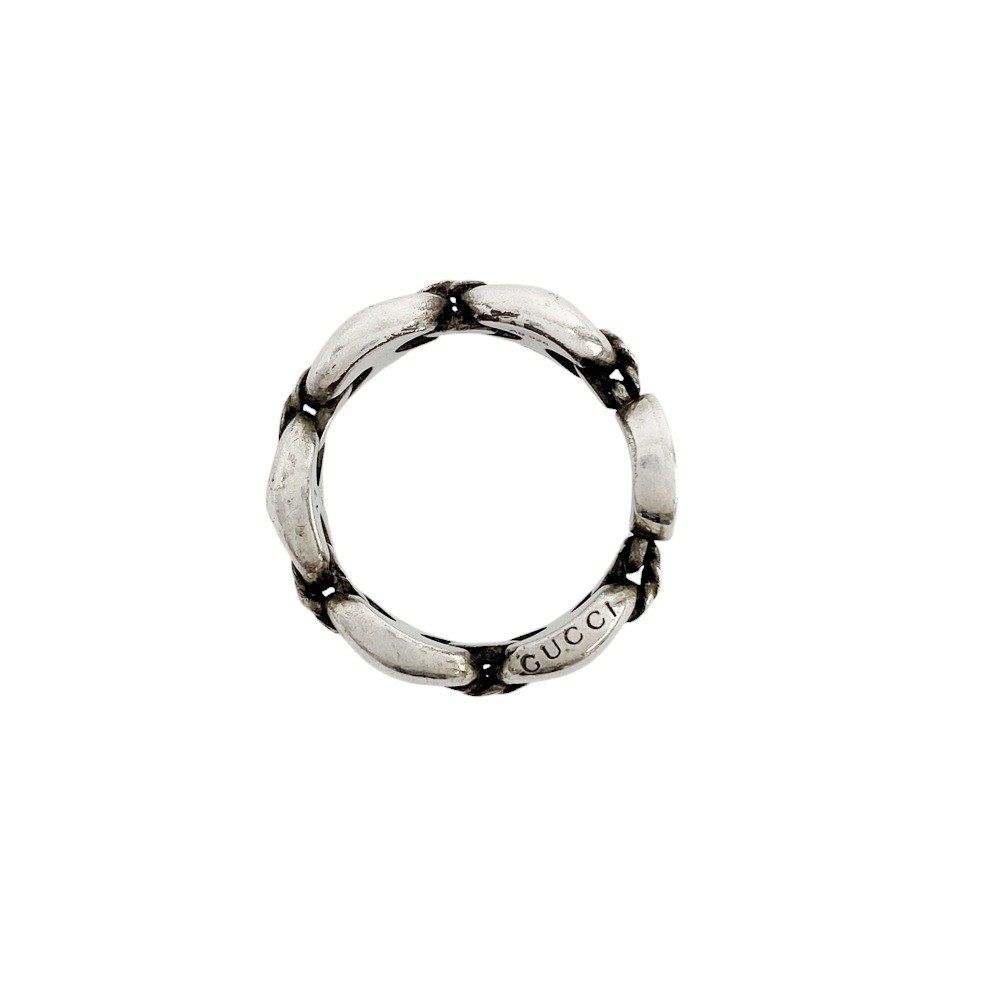 □美品□ グッチ ダブルG マリーナ アンカー チェーン リング 指輪  