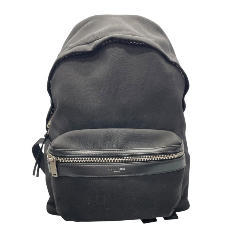 サンローラン SAINT LAURENT バックパック 650617 ブラック キャンバス|レザー レディース リュック デイパック