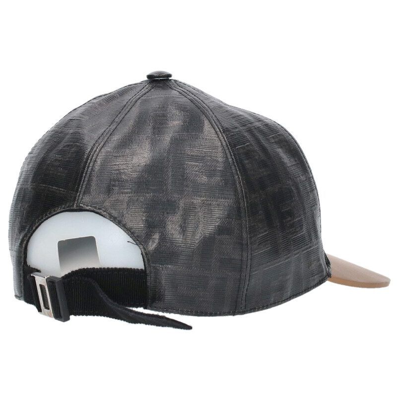 美品 FENDI フェンディ FXQ768 FF ズッカ ニット レジメンタル