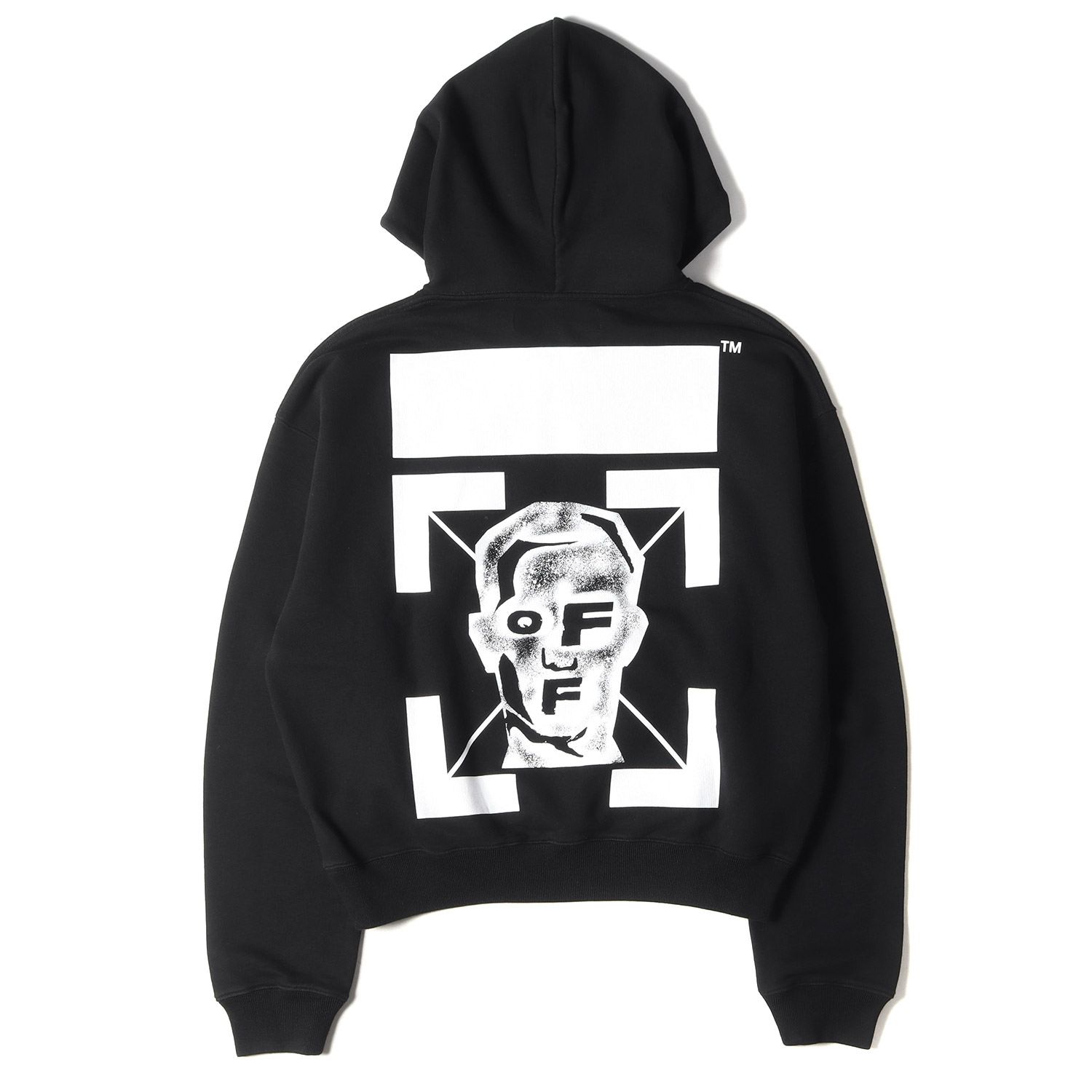 美品 OFF-WHITE オフホワイト パーカー サイズ:Mサイズ フェイスアロー 